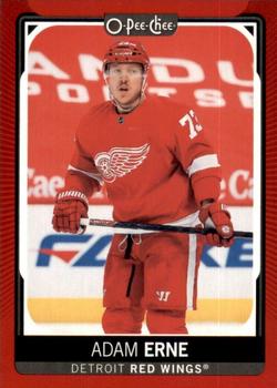 2021-22 O-Pee-Chee - Red Border #192 Adam Erne Front