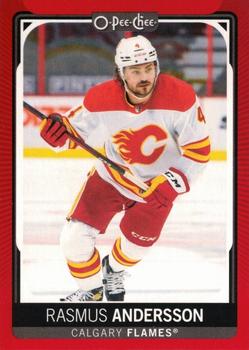 2021-22 O-Pee-Chee - Red Border #222 Rasmus Andersson Front
