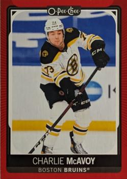 2021-22 O-Pee-Chee - Red Border #267 Charlie McAvoy Front