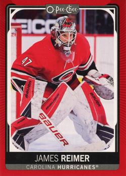 2021-22 O-Pee-Chee - Red Border #394 James Reimer Front