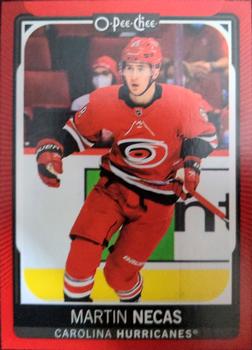 2021-22 O-Pee-Chee - Red Border #411 Martin Necas Front