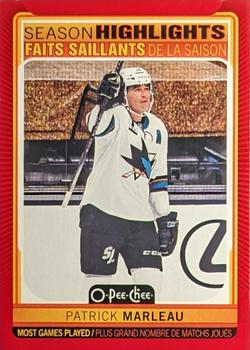 2021-22 O-Pee-Chee - Red Border #591 Patrick Marleau Front