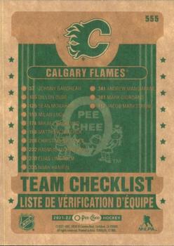 2021-22 O-Pee-Chee - Retro #555 Calgary Flames Back