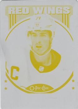 2021-22 O-Pee-Chee - Retro Printing Plates Yellow #15 Dylan Larkin Front