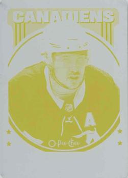 2021-22 O-Pee-Chee - Retro Printing Plates Yellow #63 Brendan Gallagher Front