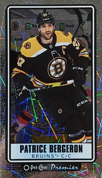2021-22 O-Pee-Chee - O-Pee-Chee Premier Tallboys Patterned Foil #P-7 Patrice Bergeron Front