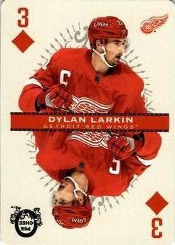 2021-22 O-Pee-Chee - Playing Cards #3♦ Dylan Larkin Front