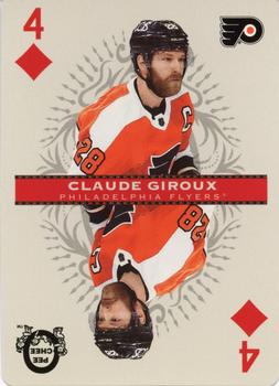 2021-22 O-Pee-Chee - Playing Cards #4♦ Claude Giroux Front