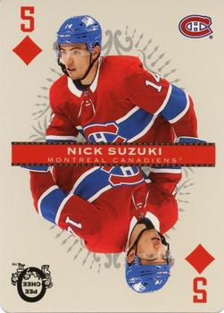 2021-22 O-Pee-Chee - Playing Cards #5♦ Nick Suzuki Front
