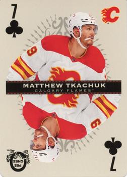 2021-22 O-Pee-Chee - Playing Cards #7♣ Matthew Tkachuk Front