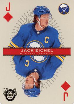 2021-22 O-Pee-Chee - Playing Cards #J♦ Jack Eichel Front