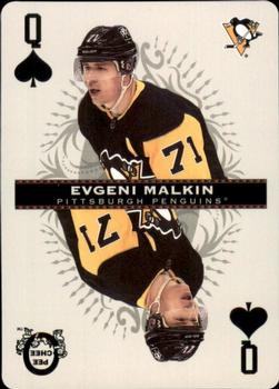 2021-22 O-Pee-Chee - Playing Cards #Q♠ Evgeni Malkin Front