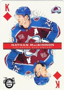 2021-22 O-Pee-Chee - Playing Cards #K♦ Nathan MacKinnon Front