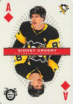 2021-22 O-Pee-Chee - Playing Cards #A♦ Sidney Crosby Front