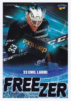2021-22 Cardset Finland - Freezer Blue #7 Emil Larmi Front