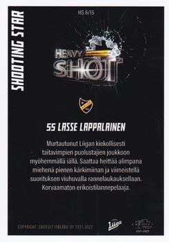 2021-22 Cardset Finland - Shooting Star / Heavy Shot #6 Lasse Lappalainen Back