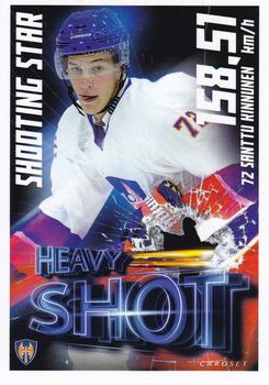 2021-22 Cardset Finland - Shooting Star / Heavy Shot #13 Santtu Kinnunen Front