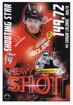 2021-22 Cardset Finland - Shooting Star / Heavy Shot #15 Shawn Lalonde Front