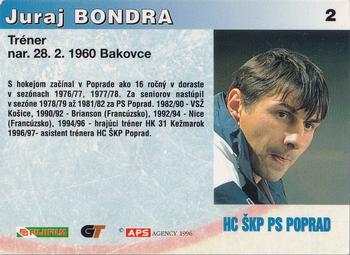 1996-97 APS HESR (Slovak) #2 Juraj Bondra Back