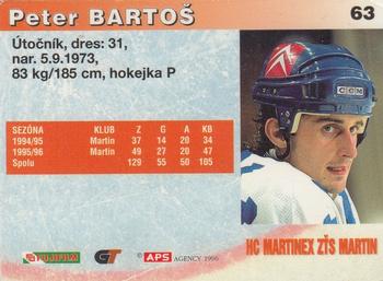 1996-97 APS HESR (Slovak) #63 Peter Bartos Back
