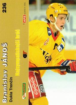 1996-97 APS HESR (Slovak) #236 Branislav Janos Back
