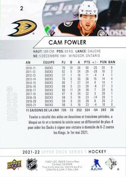 2021-22 Upper Deck - French #2 Cam Fowler Back