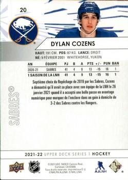 2021-22 Upper Deck - French #20 Dylan Cozens Back