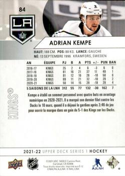 2021-22 Upper Deck - French #84 Adrian Kempe Back