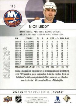 2021-22 Upper Deck - French #115 Nick Leddy Back