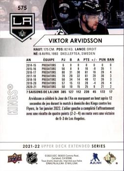 2021-22 Upper Deck - French #575 Viktor Arvidsson Back