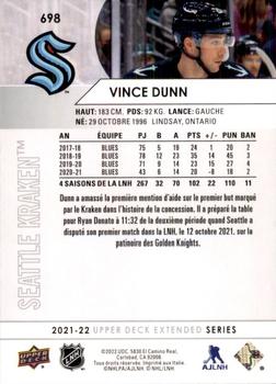 2021-22 Upper Deck - French #698 Vince Dunn Back