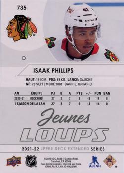 2021-22 Upper Deck - French #735 Isaak Phillips Back