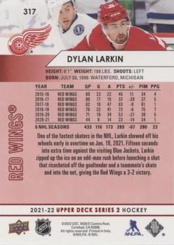 2021-22 Upper Deck - UD Exclusives #317 Dylan Larkin Back