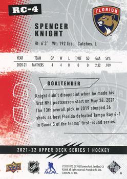 2021-22 Upper Deck - 2021-22 Rookie Commemorative Class #RC-4 Spencer Knight Back