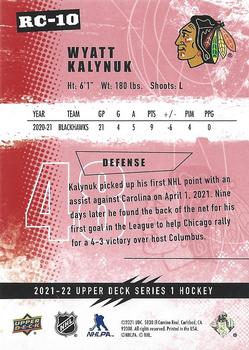 2021-22 Upper Deck - 2021-22 Rookie Commemorative Class Red #RC-10 Wyatt Kalynuk Back