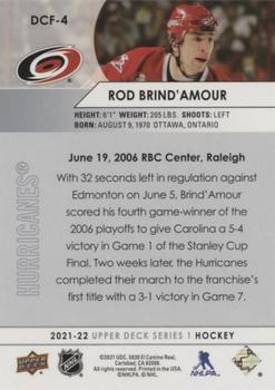 2021-22 Upper Deck - Day with the Cup Flashbacks #DCF-4 Rod Brind'Amour Back