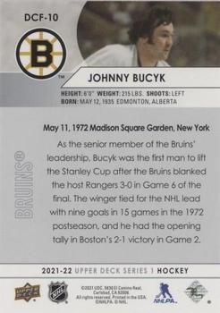 2021-22 Upper Deck - Day with the Cup Flashbacks #DCF-10 Johnny Bucyk Back