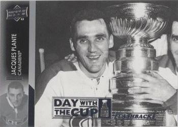 2021-22 Upper Deck - Day with the Cup Flashbacks #DCF-17 Jacques Plante Front