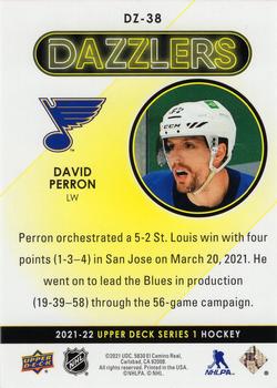 2021-22 Upper Deck - Dazzlers Green #DZ-38 David Perron Back