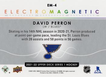 2021-22 Upper Deck - Electromagnetic #EM-4 David Perron Back