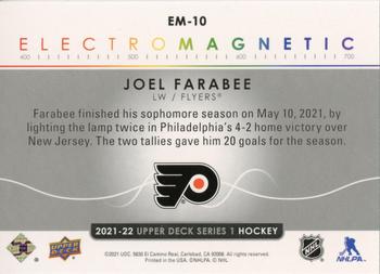 2021-22 Upper Deck - Electromagnetic #EM-10 Joel Farabee Back