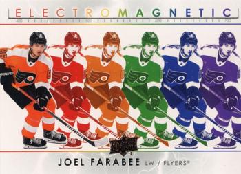 2021-22 Upper Deck - Electromagnetic #EM-10 Joel Farabee Front