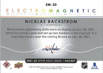 2021-22 Upper Deck - Electromagnetic #EM-30 Nicklas Backstrom Back