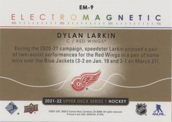 2021-22 Upper Deck - Electromagnetic Gold #EM-9 Dylan Larkin Back