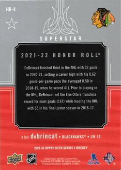 2021-22 Upper Deck - Honor Roll #HR-4 Alex DeBrincat Back