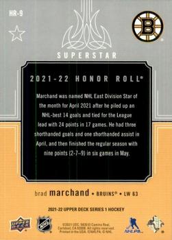 2021-22 Upper Deck - Honor Roll #HR-9 Brad Marchand Back