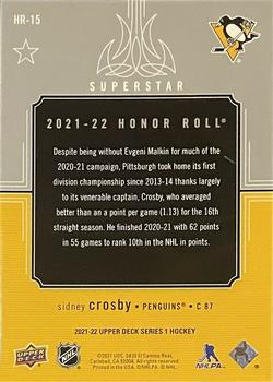 2021-22 Upper Deck - Honor Roll #HR-15 Sidney Crosby Back