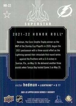 2021-22 Upper Deck - Honor Roll #HR-22 Victor Hedman Back