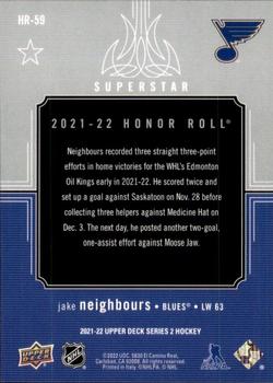 2021-22 Upper Deck - Honor Roll #HR-59 Jake Neighbours Back