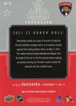 2021-22 Upper Deck - Honor Roll #HR-70 Grigori Denisenko Back